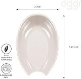 Oggi 5429.1 White Ceramic Spoon Rest - Compact & Dishwasher Safe view 6