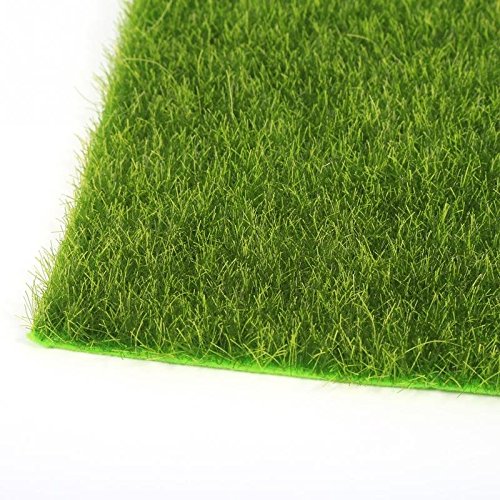 Gold Happy Synthetic Artificial Grass DIY micro landscaping mini gardening props Mat Turf Lawn Garden Micro Landscape Ornament Home Decor - Thumbnail 4