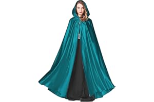 BEAUTELICATE Women's Wedding Hooded Cape Bridal Cloak Poncho Full Length
