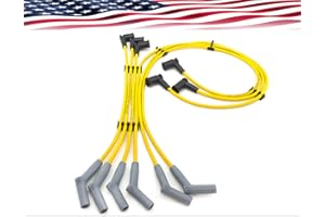 DAY USA INC Spark Plug Wire Set for Ford V6 4.2L / E-150 F-150 E-250 - High Temp Rubber Boots 450° (Silicone)