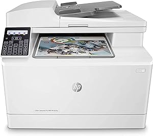 HP Color Laserjet Pro MFP M183fw Multifunction Wireless Printer, Scan, Copy and Fax with Built-in Fast Ethernet, 7KW56A (Renewed)