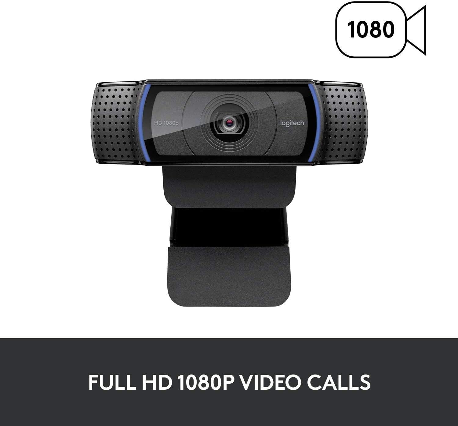 Logitech C920e / C920 HD Webcam, Full HD 1080p Video Calling and Recording, Dual Stereo Audio, Stream Gaming - Black: Computers & Accessories