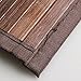 mDesign Water-Resistant Bamboo Floor Mat for Bathroom - Extra Large, Mocha Brown