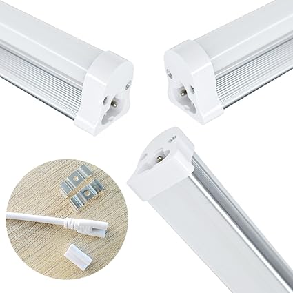 Amazon 15本入り Led蛍光灯器具一体型 T5直管 w形 60cm 2ft w型 600mm 消費電力9w スリム蛍光管形 Led照明 直管蛍光灯 Ledライト 1150lm 天井照明 間接照明 棚下照明 ショーケース照明 Led 昼光色 6000k 6500k 到着時間 購入後4 8日 光の羽 Goyoto