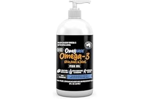 FINEST FOR PETS 100% Pure Omega 3 Fish Oil for Dogs & Cats - Omegease Supplement for Skin & Coat, Itching, Shedding, Joints & Immune Health (8 oz)