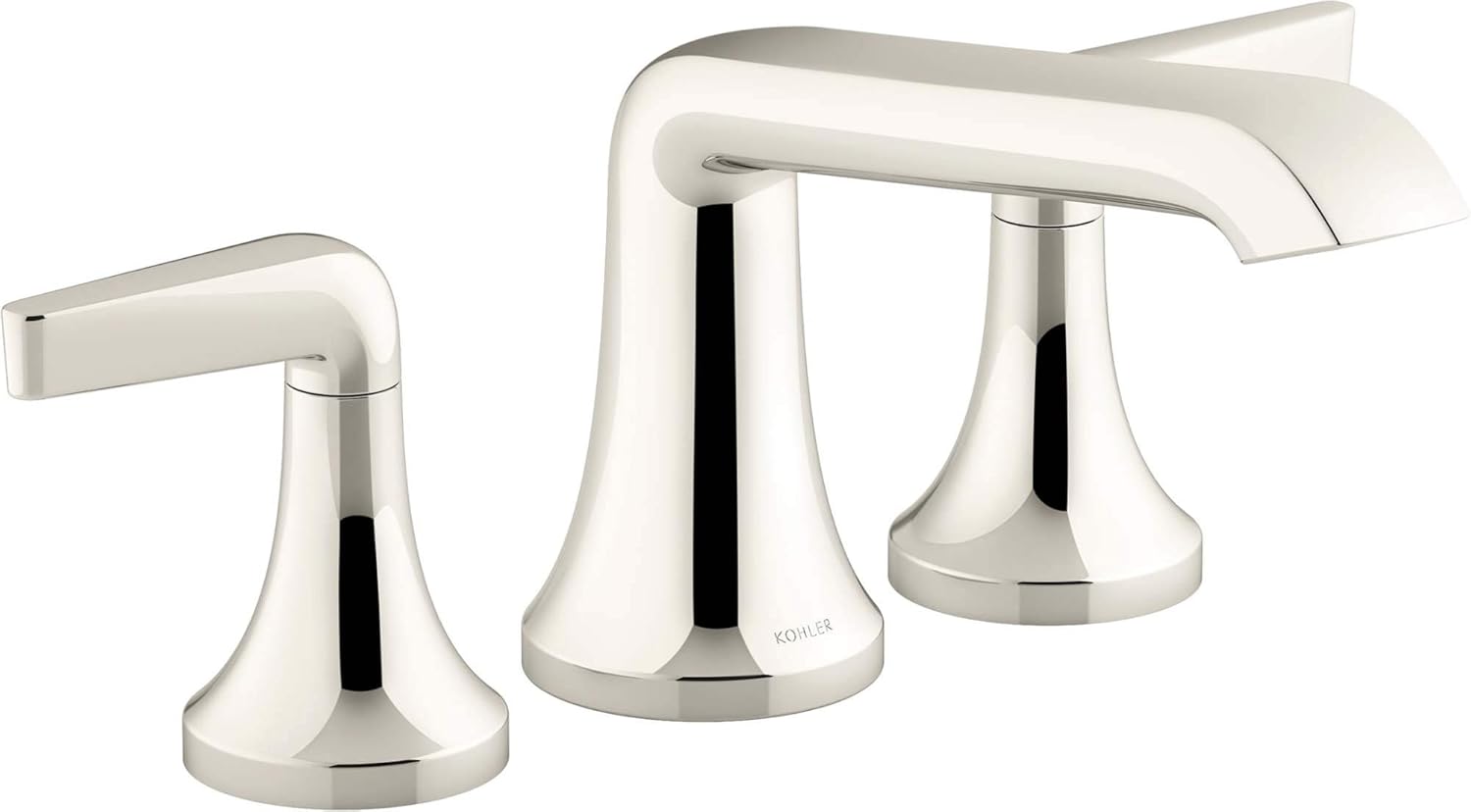 Kohler K T22024 4 Sn Tempered Deck Mounted Roman Tub Filler Less