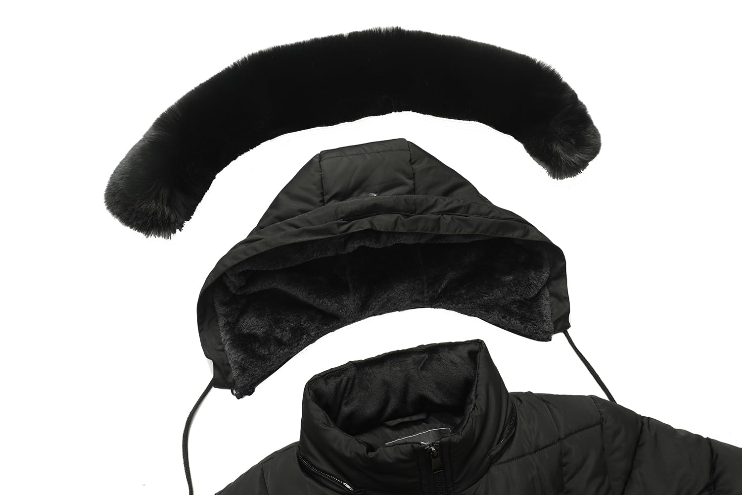 MOERDENG Women's Waterproof Long Winter Coat Thickened Down Alternative Jacket Warm Puffer Jacket Parka