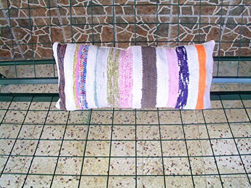 12x24 Lumbar Pillow, Kilim Pillow, Lumbar Kilim Pillow,Handwoven Turkey Kilim Pillow,Kilim Cushion Cover,Sofa Pillow