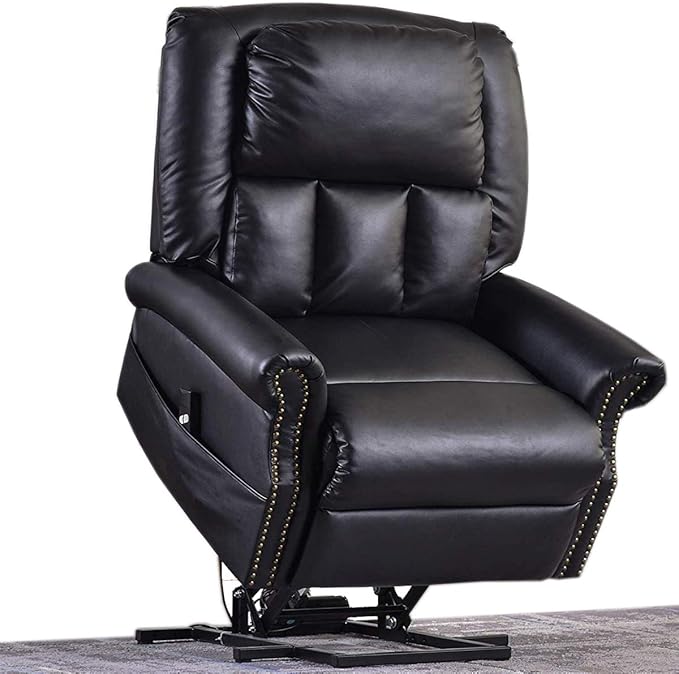 Electric Lift Chair Recliner Faux Leather,JULYOFX 330 LB