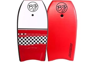 BZ Bodyboards - 36" Advantage Bodyboard - Crescent Tail, New Checker Graphic Slick, Includes Leash