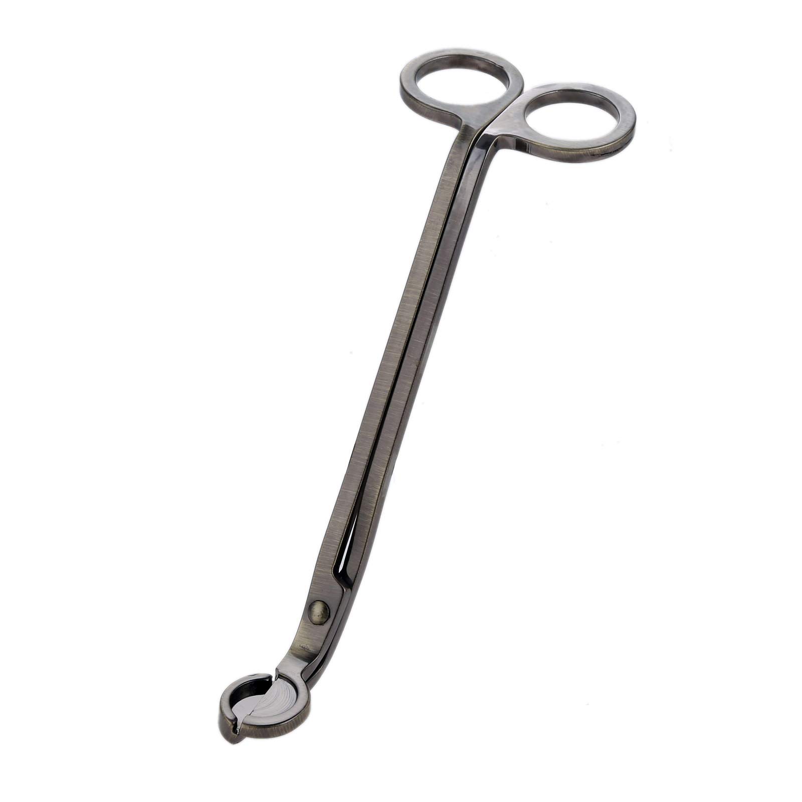 MUXSAM Stainless Steel Candle Wick Trimmer Scissor Cutter Snuffers Candle Cover Tool Antique Bronze