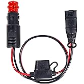 Wuidail Wire Harness Compatible with NOCO GC003 X-Connect Genius Smart Battery Chargers 12V Dual-Size Male Plug Accessory