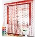 Valentines Day Window Curtains - 41x72 Inch Romantic Hearts Shaped Lace Curtains Window/Bathroom Curtains Decorations