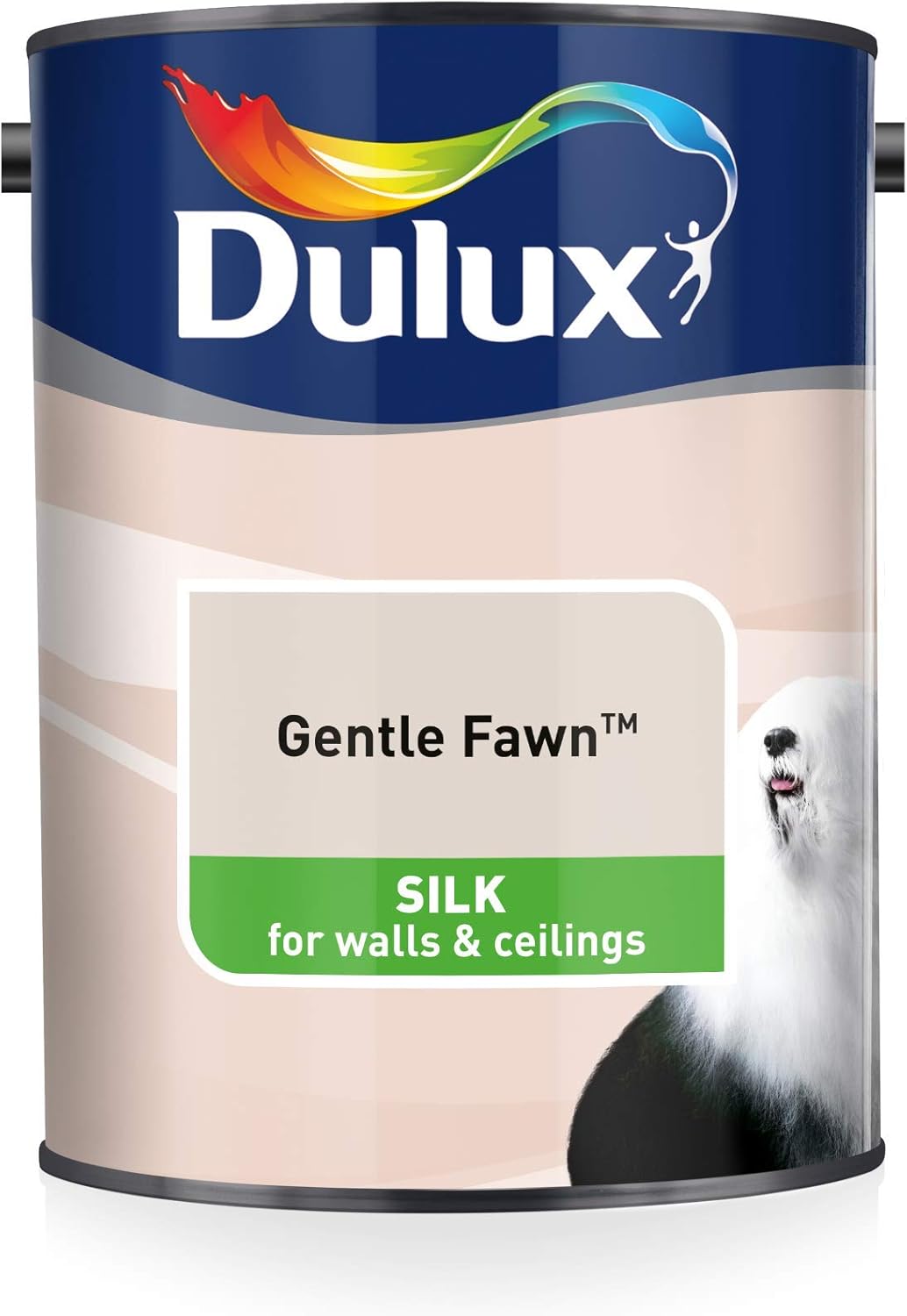 Dulux Silk Emulsion Paint For Walls And Ceilings Gentle Fawn 5L