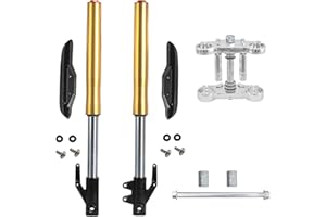 YC Yier 630mm Front Forks 45/48mm Triple Tree Clamp w/ 12mm Axle for Mini Pit Monkey Dirt Bike Razor MX650 CRF50 XR50 SSR Apollo Coolster 70cc 90cc 110cc 125cc