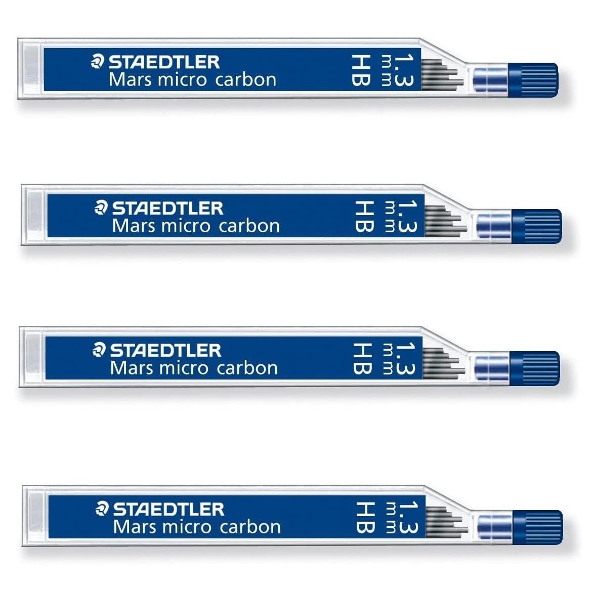 STAEDTLER Mars Micro Carbon 250 1.3mm HB - Pencil Lead Refills - 4 Tubes/Packs (48 Leads) HB
