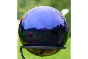Stainless Steel Gazing Ball, in Indigo