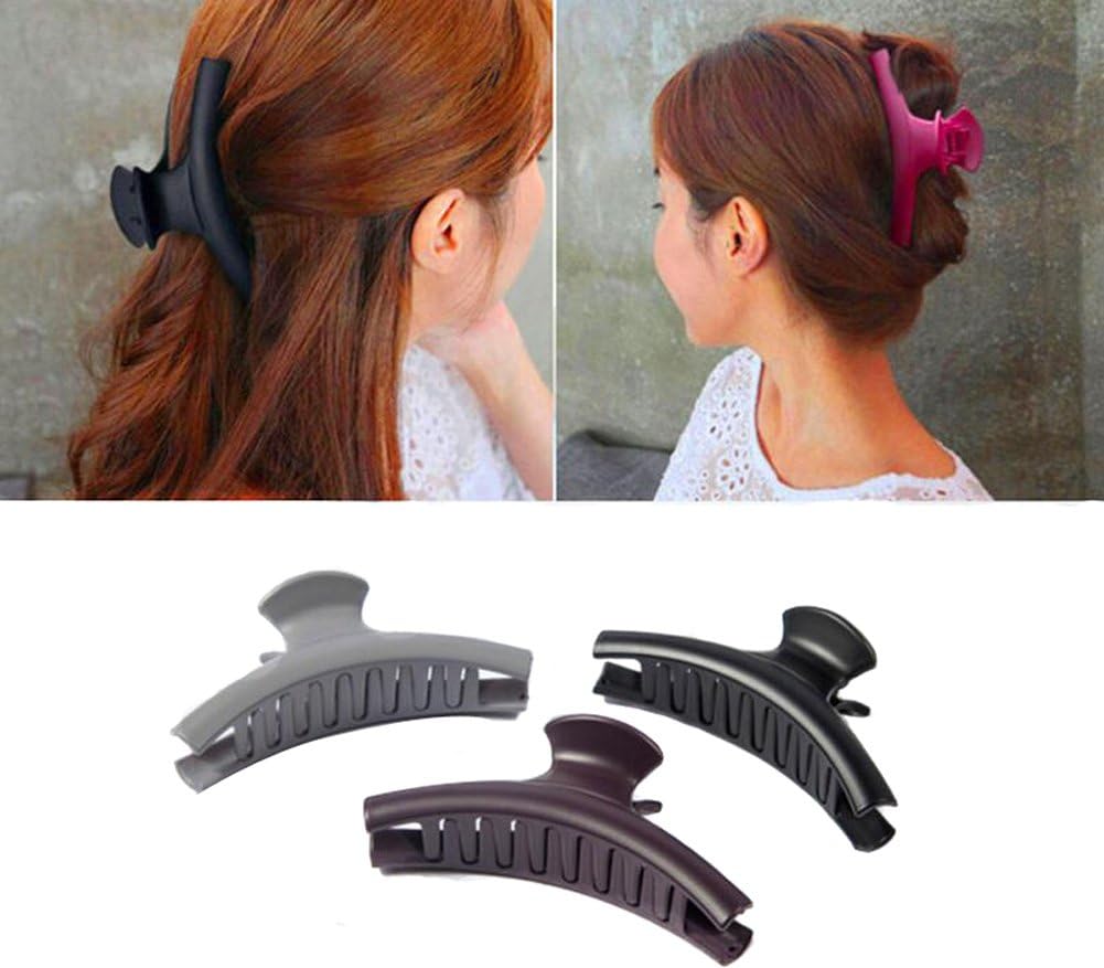 Pack Of 3 Large Plastic Hair Claws Hairdressing Hairdressers