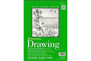 Strathmore Recycled Drawing Paper Pad Wire Bound 9"X12"-80lb, 24 Sheets -62443900