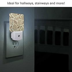 Chrobak LED Night Light,Floral Pattern Macro Fabric