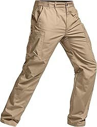 CQR Men's Military Cargo Pants, Water Resistant