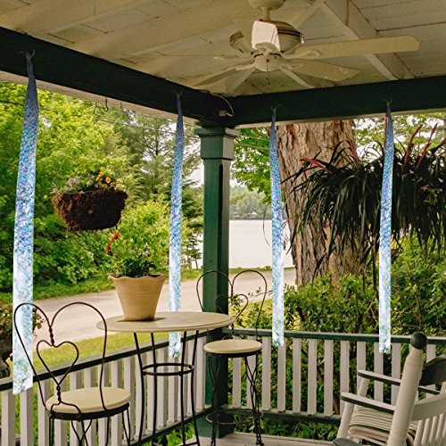 RESNSTAR Reflective Scare Tape Ribbon, Double Sided Reflective Tape to