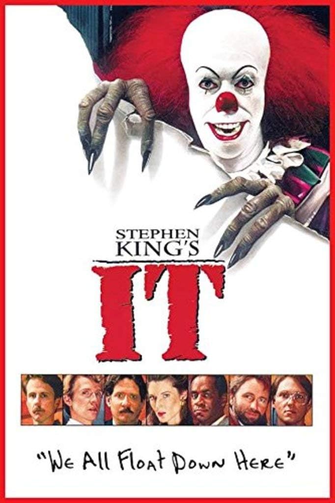 Buyartforless Stephen Kings-IT-1990 36x24 Classic Horror TV Show Movie Float Down Here Poster, Print, Decorative Accent, Wall Art Multi-Color
