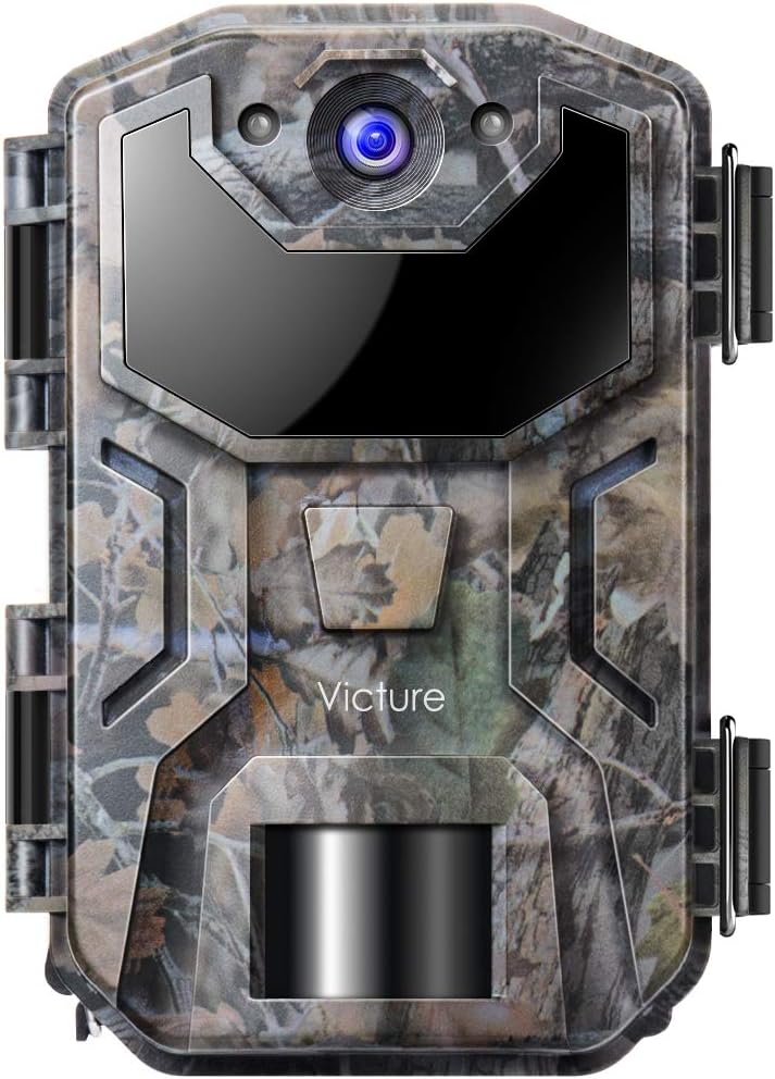 Victure Trail Game Camera 16MP 1080HD Night Vision Motion Activated with Upgrade Waterproof Design 38Pcs No Glow IR LEDs for Hunting and Wildlife Watching