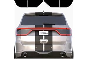 GRIDREADY Fits 2014-2024 Dodge Durango Tail Light Tint Kit. Dark black smoke vinyl taillight overlay accessories.