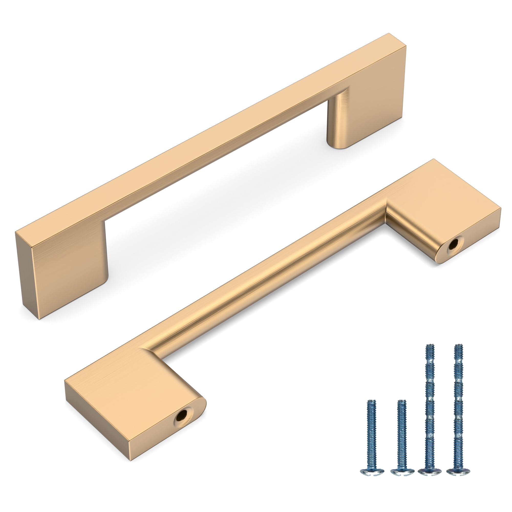 Photo 1 of KNOKLOCK 10 Pack 3.75 Inch(96mm) Kitchen Cabinet Handles Champagne Bronze Cabinet Pulls Kitchen Cabinet Hardware Drawer Pulls for Cupboard Wardrobe