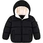 RAISEVERN Toddler Winter Coat Baby Boys Puffer Warm Lined Jacket for 1-5T | Nylon shell, 2 slant pockets 1 utility pocket, full zip front, suitable for toddler outdoor activities and daily winter wear