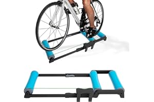 DIYTUNINGS DIYTuning 24"-29" Mountain and 700C Road Bike folding Rollers, Indoor Standing Trainers with Resistance for Road Bike Exercise, Aerobic Exercise Equipment