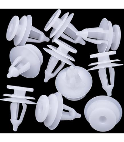 Motoforti 25 Clip Fissaggio Pannello Porta Per Dodge Caravan E Chrysler – Ricambio Plastica Bianca, No.6505292AA - 4