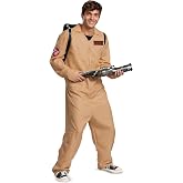 Disguise unisex-adult Ghostbusters Costume Outfit, Official Deluxe Ghostbuster Jumpsuit