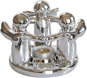 2Krmstr Creative Angel Figurine Candle Holders, Angel Figurines Shape Candlestick Tabletop Decor Candle Stand for Christmas Wedding Home Party Decorations.