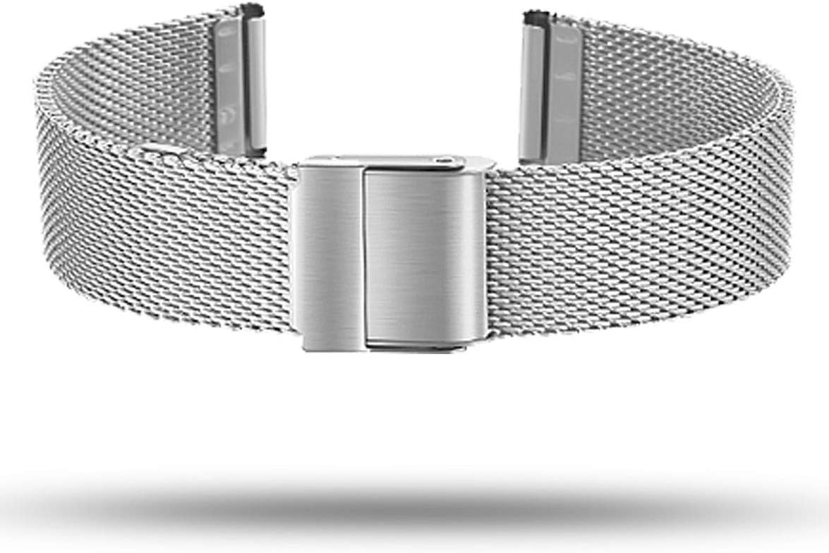 smaate Mesh Watch Band ONLY for ID205L VeryFitPro smartwatch and ID205 ID205G ID205S ID215G ID216 as Replacement, Stainless Steel, Milanese strap for Women, Quick Release, 205MM4S Silver: Clothing