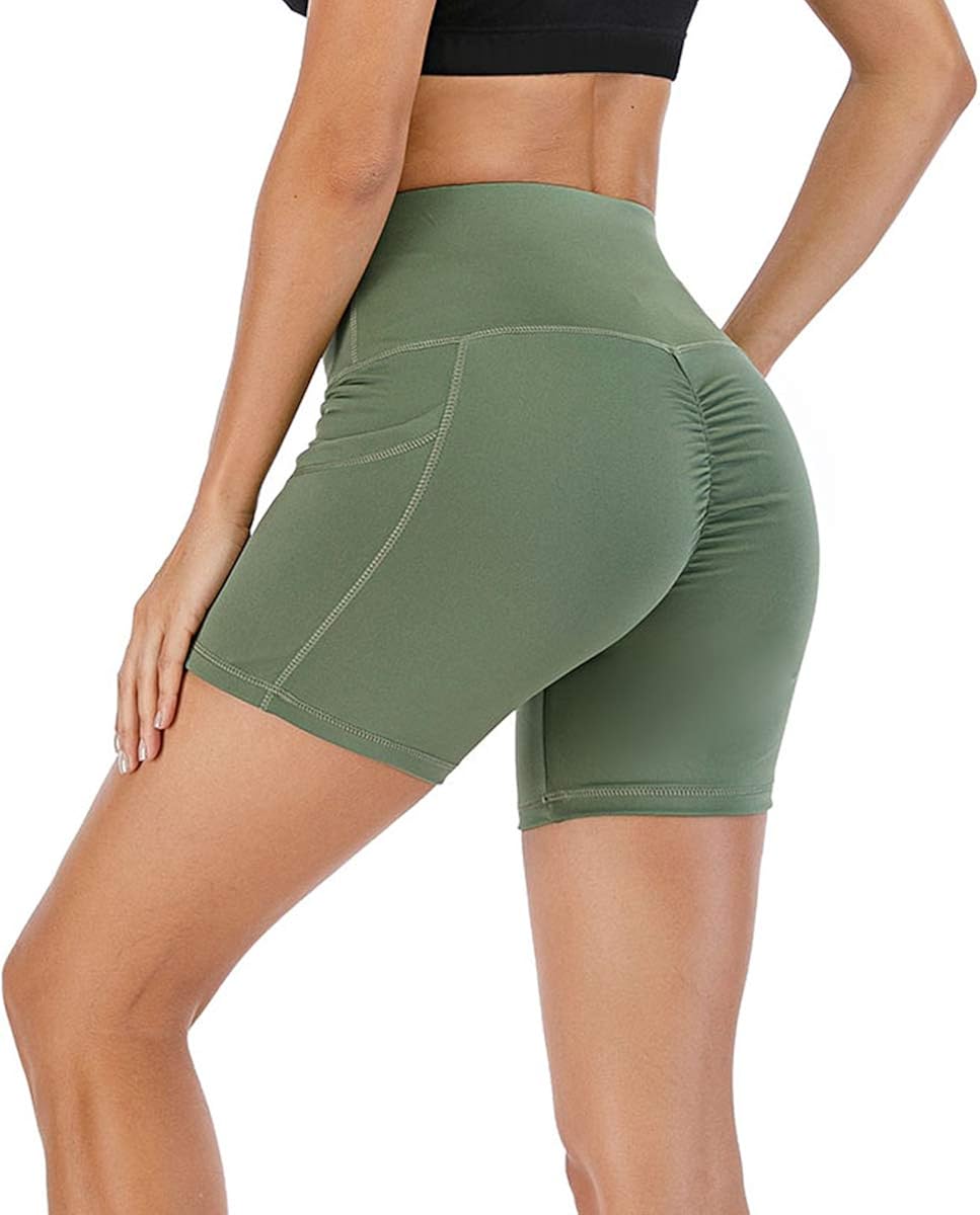 womens high waisted booty shorts