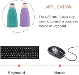 Xiatiaosann PS/2 to USB A Adapter Female to Male Keyboard Mouse Converter 4 Pack view 7