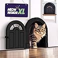 Cat Door Interior Door - Meow Manor Extra Large Pet Door, 10.25 x 11 No-Flap Cat Door Interior Door for Cats up to 30 lbs, Easy DIY Setup, Secured Installation in Minutes, No Training Needed