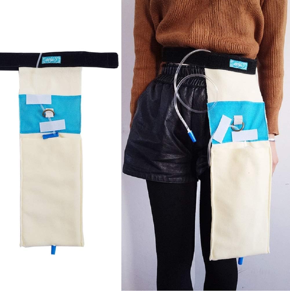 Medical Bile Drainage Bag Fixing Device,Drainage Catheter Fixed Bag Kidney Drainage Fix Holder for Elderly Men and Women with Disabilities Privacy Protection