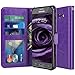 For Samsung Galaxy J7 V / J7 2017 / J7 Prime / J7 Perx / J7 Sky Pro / Galaxy Halo Case, LK Luxury PU Leather Wallet Flip Protective Case Cover with Card Slots and Stand (Purple)