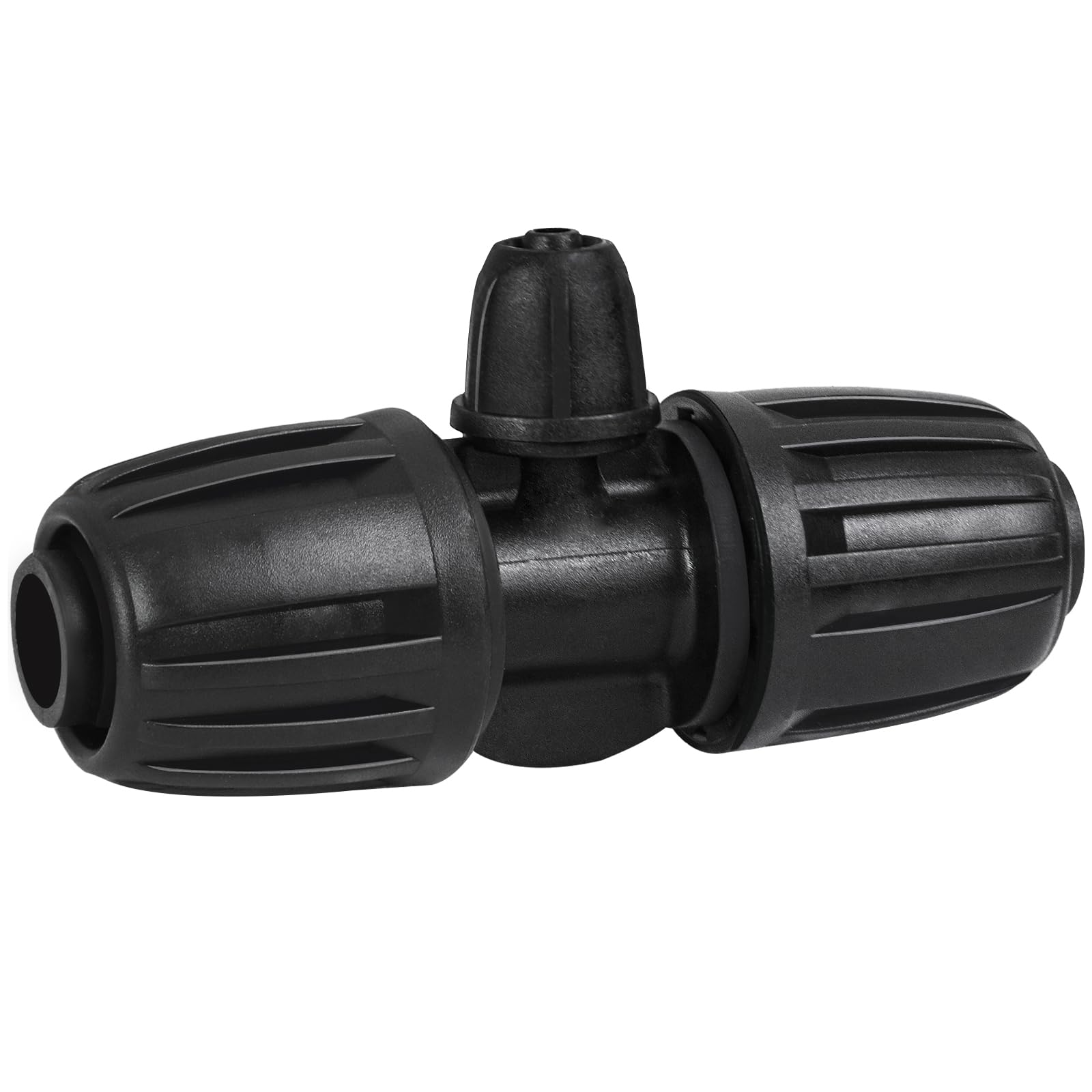 Photo 1 of 1/2 Inch To 1/4 Drip Irrigation Fittings - 8 Pack Drip Line Irrigation 1/2'' to 1/4'' Barbed Tee Adapter Anti-Drop Lock Nut Barbed Reducer 3 Way Connectors for Drip Irrigation System