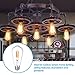 LEDERA ST64 Vintage LED Edison Bulbs Dimmable, Equivalent 60W, Warm White 2700K, Antique LED Filament Bulbs,E26 Medium Base, 600lm, 2700K Warm White, Clear Glass (6-Pack)