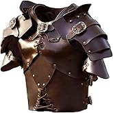 CARTLZ Medieval Samurai Armor - Adjustable Size Chest Plate,Viking Cosplay Renaissance Armor,Roman Soldier Costume for Adults