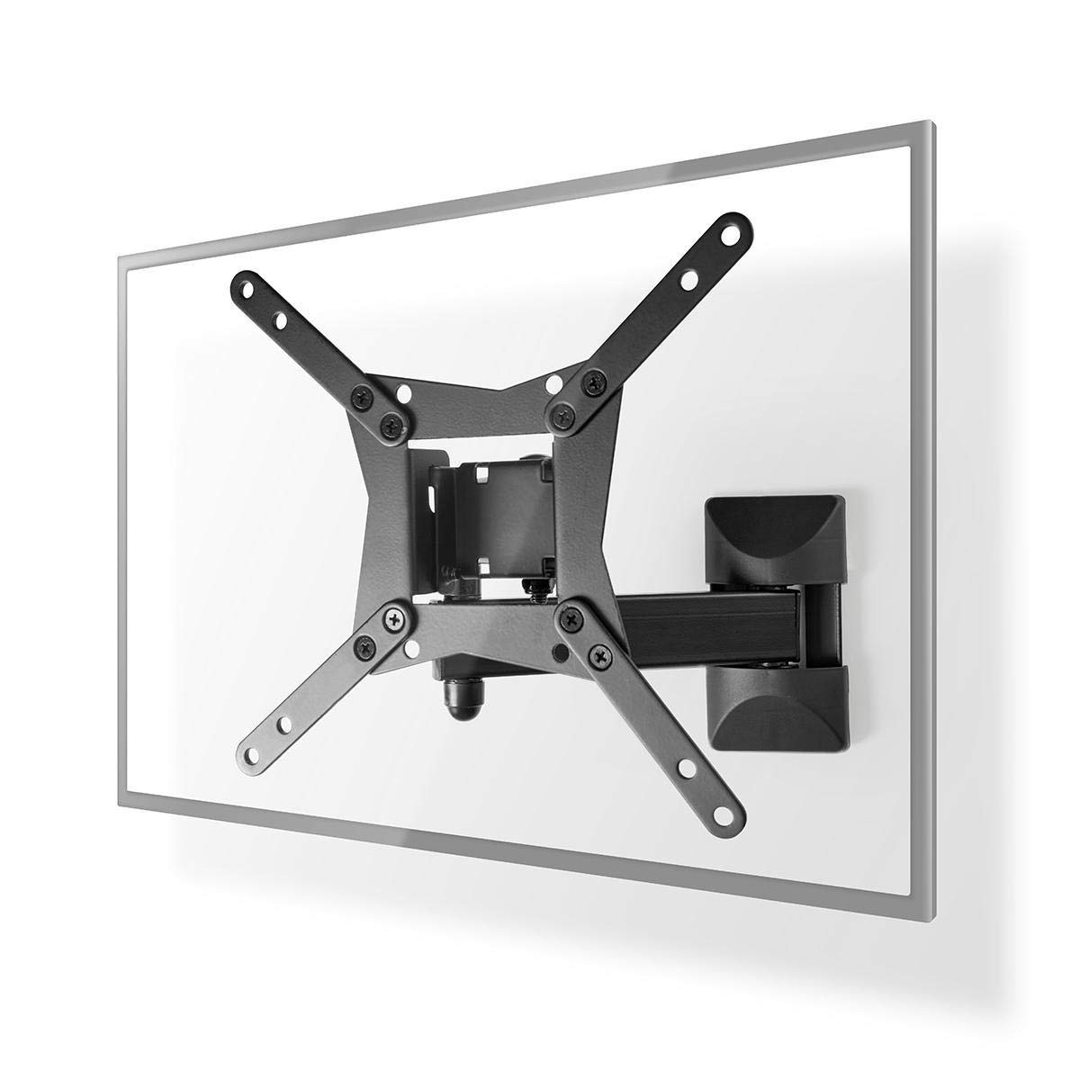 NEDIS Full Motion TV Wall Mount, 10-32 Inch, Including All Required Materials And Quick Start Guide For Fast Easy Installation