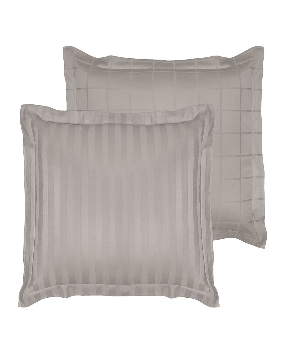 De Witte Lietaer Pillow case, combed cotton, Taupe Atmosphere, Individual