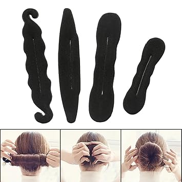 Buy 4pcs Magic Twist Sponge Clip Hair Bun Markers Hair Holder