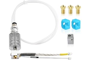 SAPLUSREPRAP Assembled I3 Mega V5 Upgrade J-Head Hotend 12V40W and 3X 0.4mm Nozzle, 2X Silicone Sock, 1x Heatblock Compatible with 3D Printer ANYCUBIC I3 MEGA, I3 MEGA X, Mega S, Mega Pro 1.75mm Filament Extruder