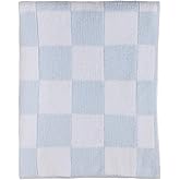 Living Textiles Blue Check Chenille Knitted Soft Baby Blanket - Reversible Premium Cozy Fabric for Best Comfort - for Infant,Toddler,Newborn,Nursery,Boy,Throw,Crib,Stroller