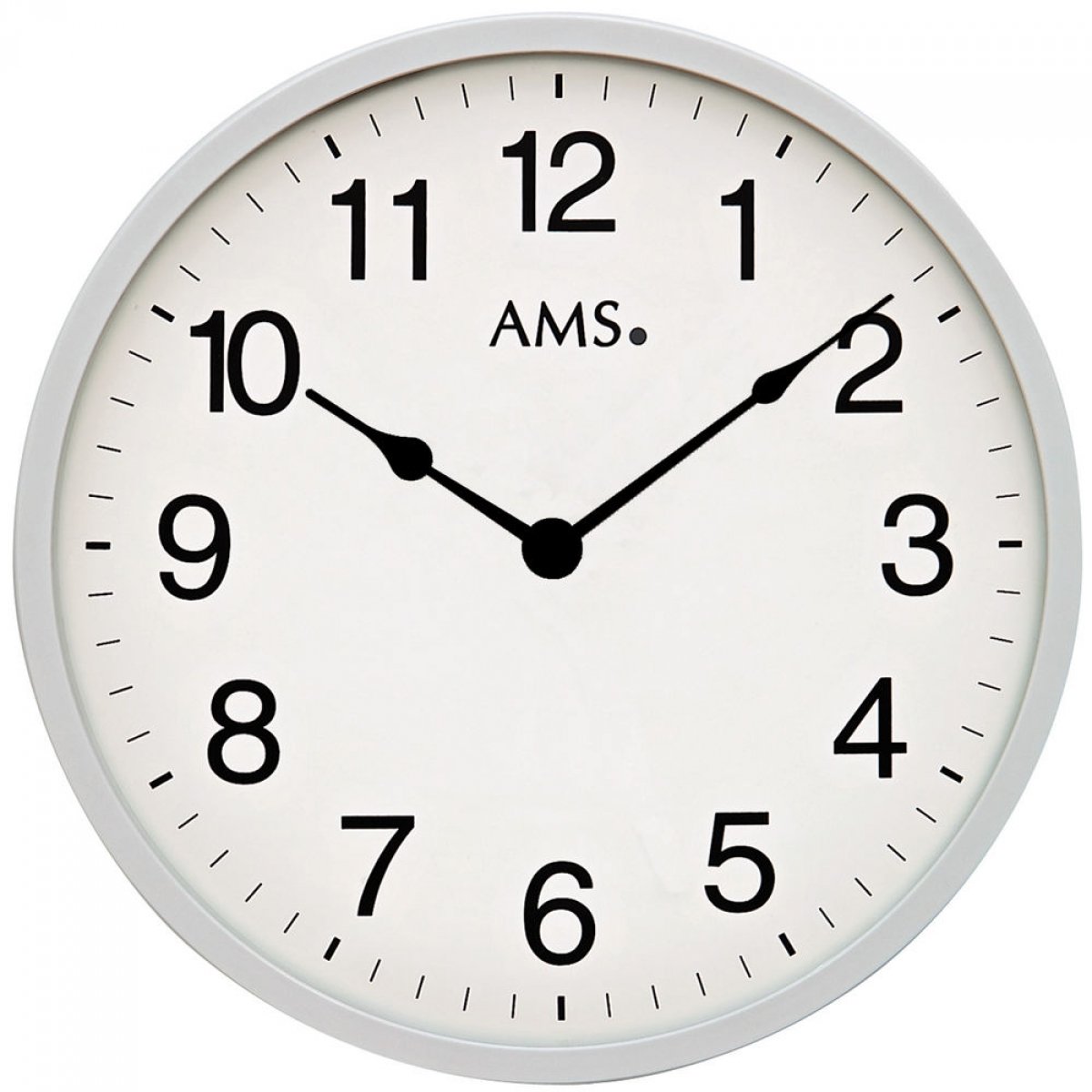 AMS Uhrenfabrik Clock, Silver, 30 x 3 x 480 cm